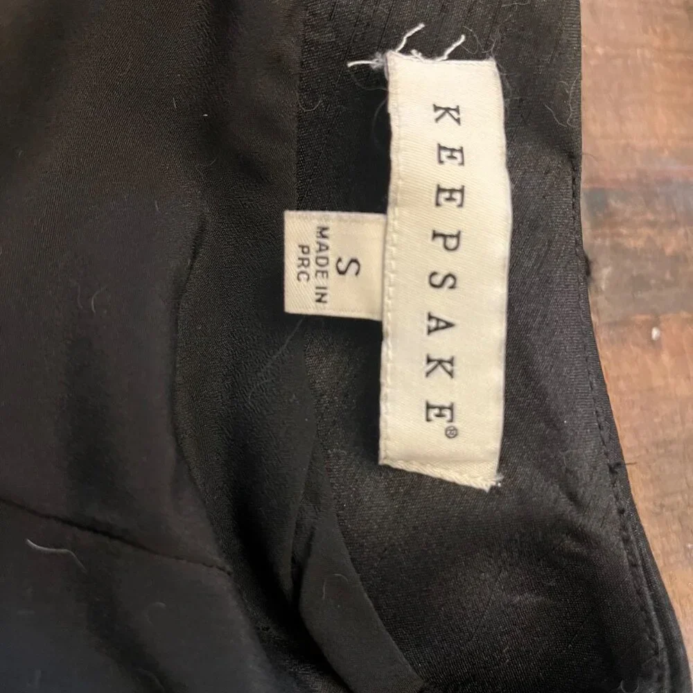 Vintage Keepsake Black Skater Dress Size Small - Picture 3 of 3